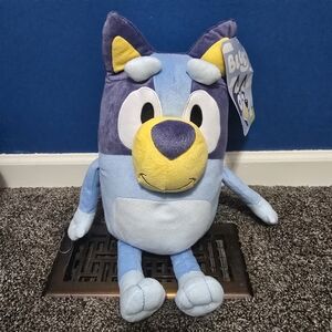 NWT Bluey Plushie Stuffed Animal 18 In- Blue and Yellow